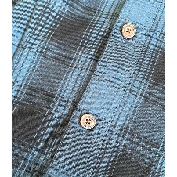 Duluth Mens L Collared Shirt Blue Plaid Flannel Slim Fit Button Down NWT M9 - Picture 11 of 12
